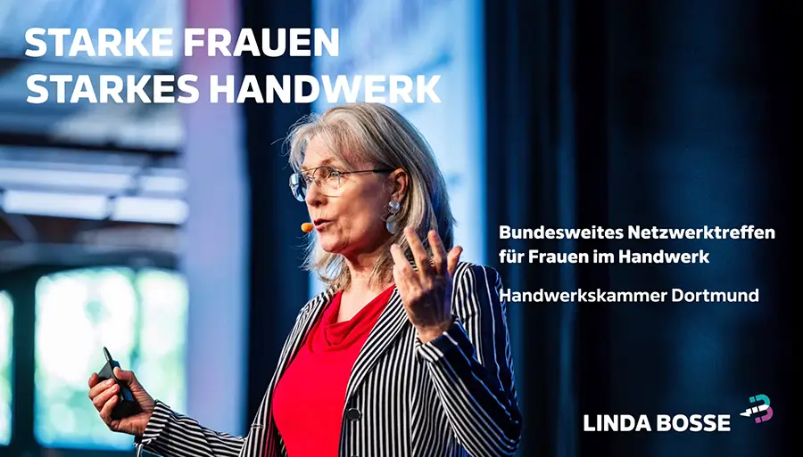 Linda Bosse auf dem bundesweiten Netzwerktreffen für Frauen im Handwerk